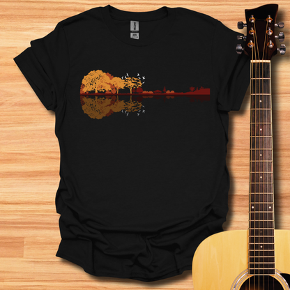 Guitar Water Reflection T-Shirt