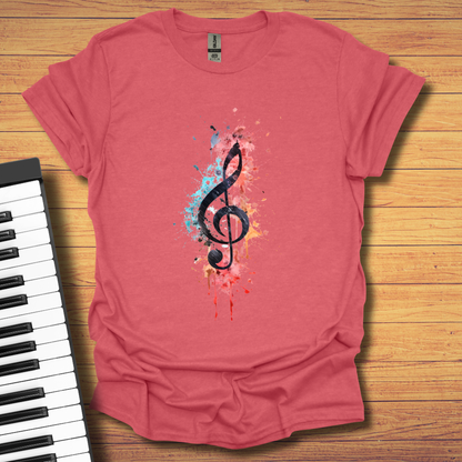 Vibrant Clef T-Shirt