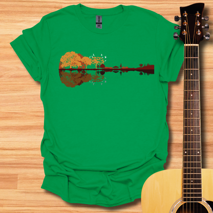 Guitar Water Reflection T-Shirt