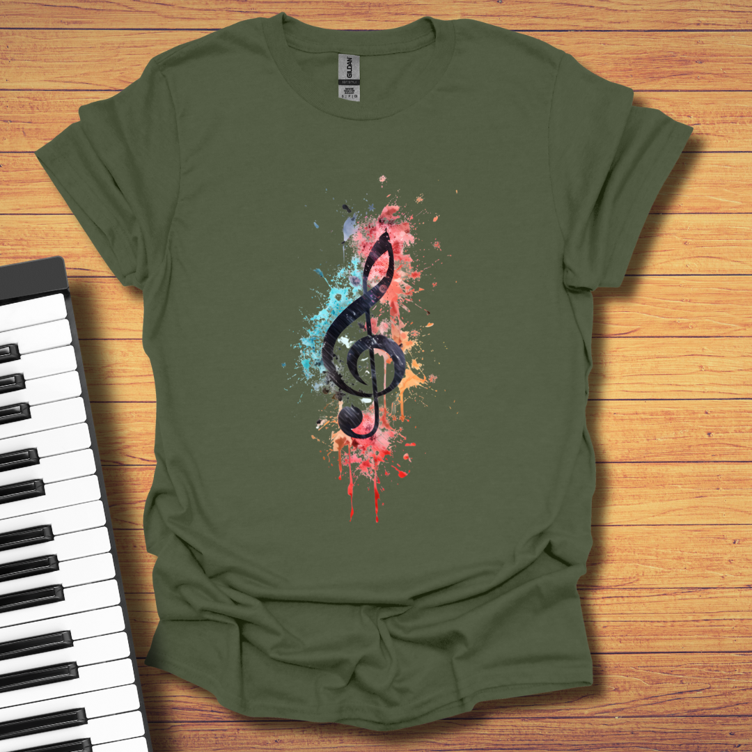 Vibrant Clef T-Shirt