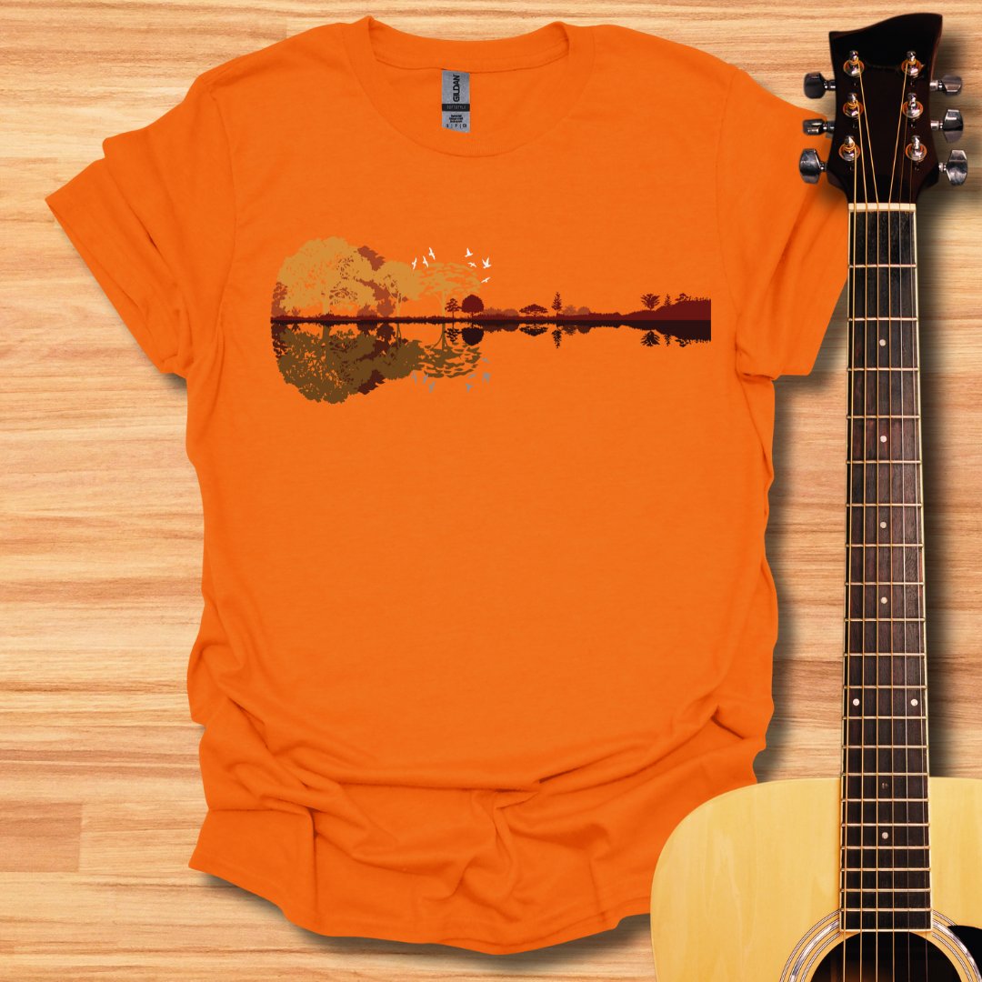 Guitar Water Reflection T-Shirt