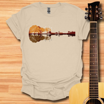 Guitar Water Reflection T-Shirt