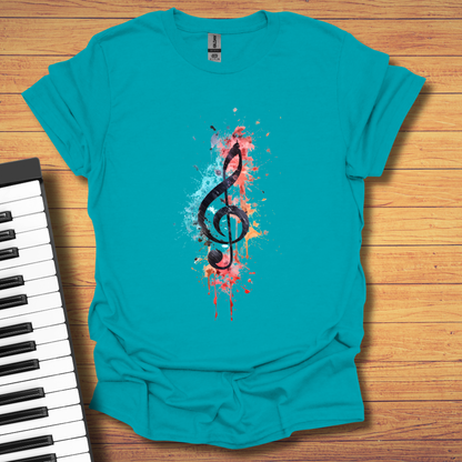 Vibrant Clef T-Shirt